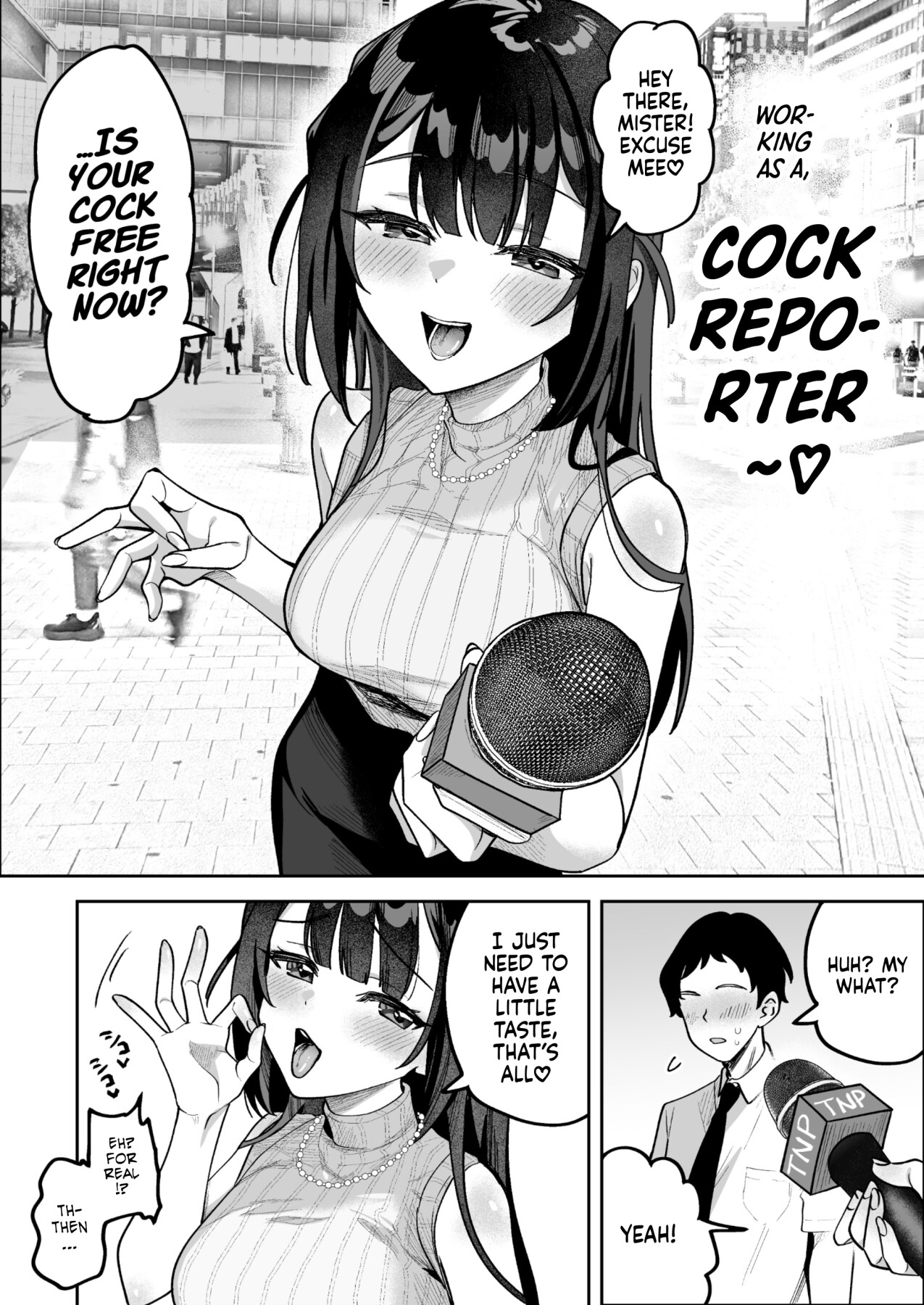 Hentai Manga Comic-Mue-Chan, Penis Gourmet Reporter-Read-3